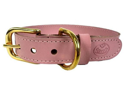 Sazzz - Halsband Braveheart Classic Leer Roze