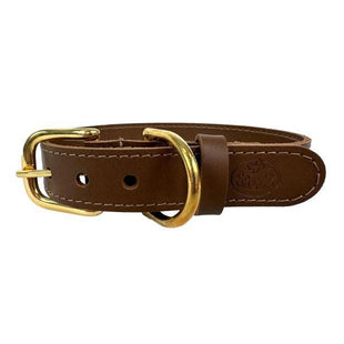 Sazzz - Halsband Braveheart Classic Leer Zadel Bruin