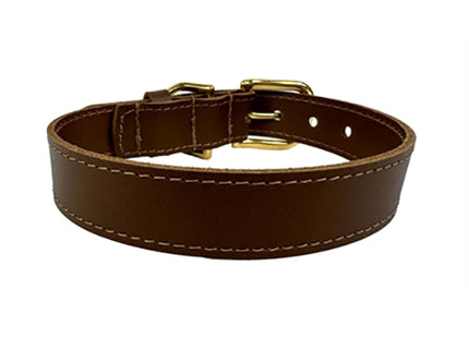 Sazzz - Halsband Braveheart Classic Leer Zadel Bruin