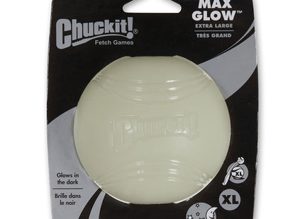 Chuckit! - Max Glow Ball is een glow-in-the-dark hondenbal gemaakt van lichtgevend materiaal. Deze bal is perfect voor apporteerspelletjes laat op de avond en biedt maximale zichtbaarheid en plezier.