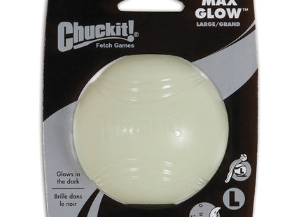 CHUCKIT! - Max Glow Ball, een glow in the dark hondenbal gemaakt met lichtgevend materiaal.