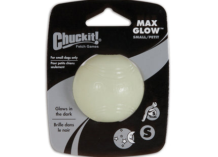 Chuckit! Max Glow Ball - Gemaakt van een lichtgevend materiaal, deze Chuckit! Max Glow Ball heeft een unieke eigenschap waardoor hij in het donker kan gloeien. Perfect voor nachtelijk spelen en zichtbaarheid.