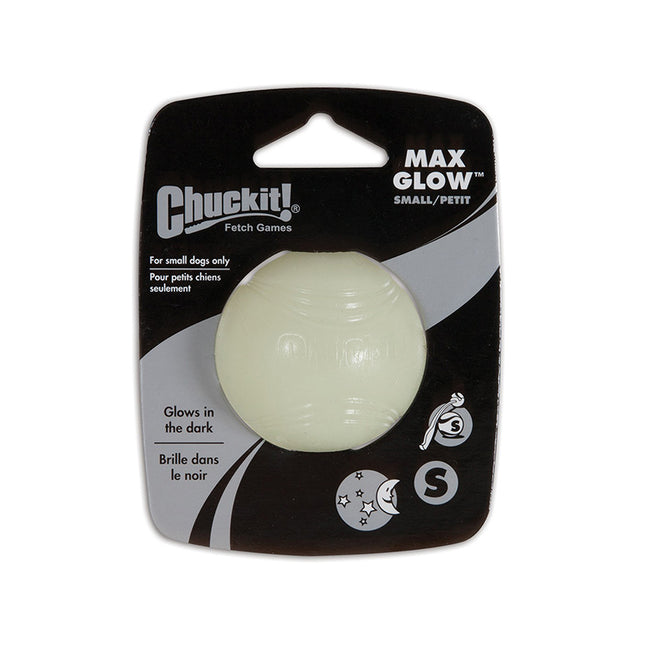 Chuckit! Max Glow Ball - Gemaakt van een lichtgevend materiaal, deze Chuckit! Max Glow Ball heeft een unieke eigenschap waardoor hij in het donker kan gloeien. Perfect voor nachtelijk spelen en zichtbaarheid.