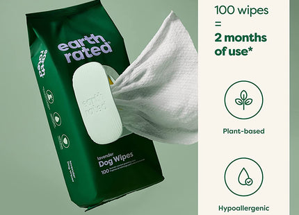 Earth Rated - Dog Wipes Composteerbaar - Lavendel