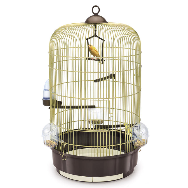 Cage à oiseaux Luna Marron / Laiton