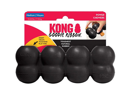 Op zoek naar duurzaam Kong - Extreme Goodie Ribbon? Bekijk het Kong - Extreme Goodie Ribbon, gemaakt met KONG Extreme Rubber, perfect voor honden die van Kong houden.