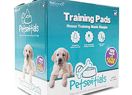 Petsentials - Puppy Training Pads - 105 stuks met een absorberende laag, perfect voor zindelijk maken van honden