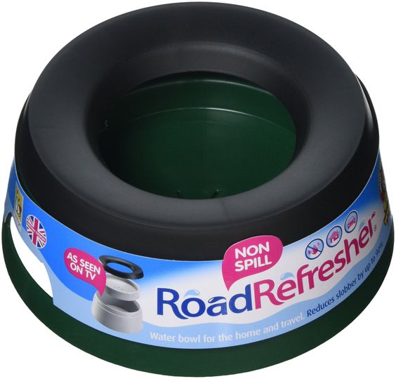 Road Refresher niet-morsende drinkbak voor huisdieren in kleur groen