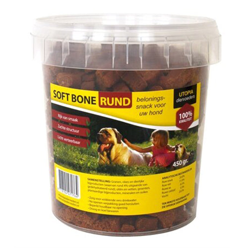Utopia - Soft Bone - 450 gram snack voor honden.