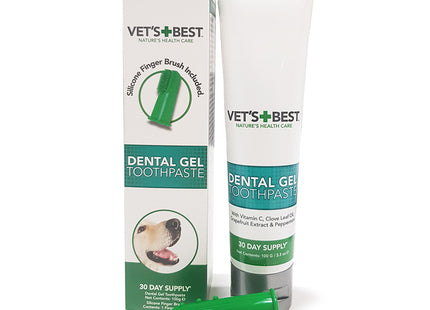 Een tube Vet's Best - Tandgel voor mondhygiëne bij honden en katten, speciaal ontwikkeld tegen tandplak.