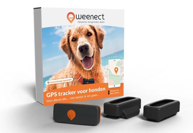 Weenect - XS Tracker Hond Zwart
