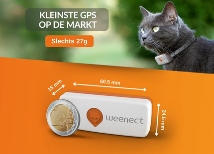 Weenect - XS Tracker Kat Wit