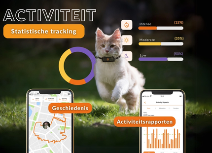 Weenect - XS Tracker Kat Zwart