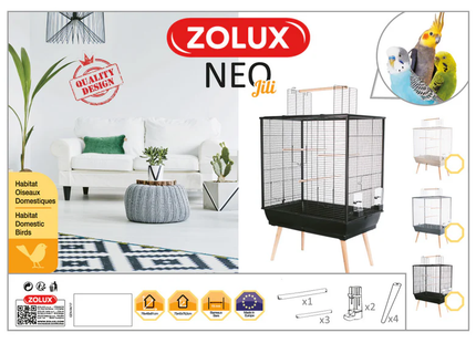 Zolux - Vogelkooi Neo Jili Zwart