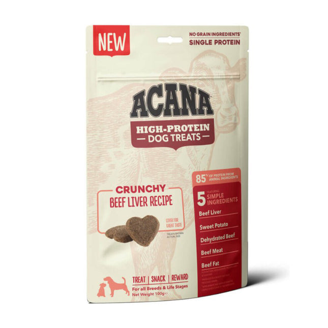 Acana - High Protein Hondensnack Rundvlees boordevol eiwitrijk.