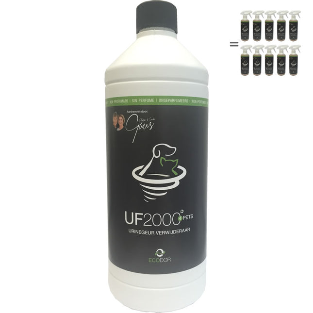 Ecodor -  UF2000 4Pets Urinegeur Verwijderaar 1 op 5 Concentraat