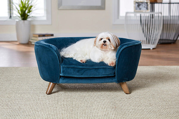 Canapé pour chien Romy - Bleu Paon