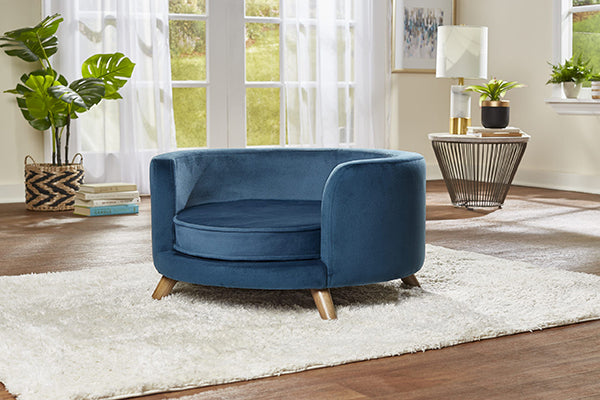 Canapé pour chien Rosie – Bleu Paon