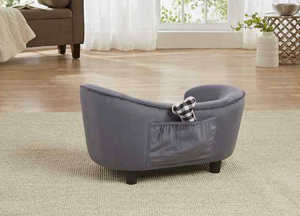 Enchanted Pet - Hondensofa Ultra Pluche Snuggle grijs