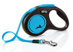 Flexi New Neon M - Tape Leash - Neon Blauw