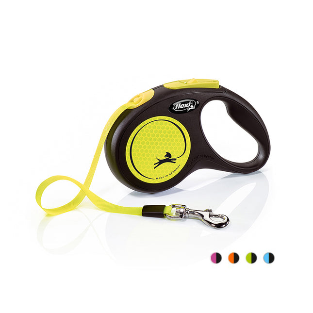 Flexi - Rollijn New neon S - Tape Leash