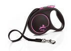 Flexi Black Design M - Tape Leash - Roze