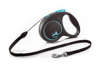 Flexi Black Design S - Cord Leash - Blauw