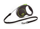 Flexi Black Design S - Cord Leash - Groen