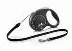 Flexi Black Design S - Cord Leash - Zwart