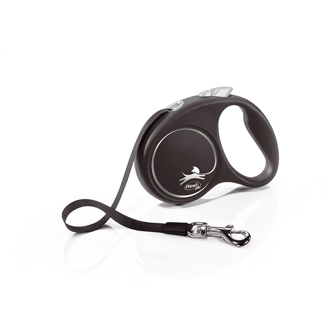 Flexi - Rollijn Black Design S - Tape Leash