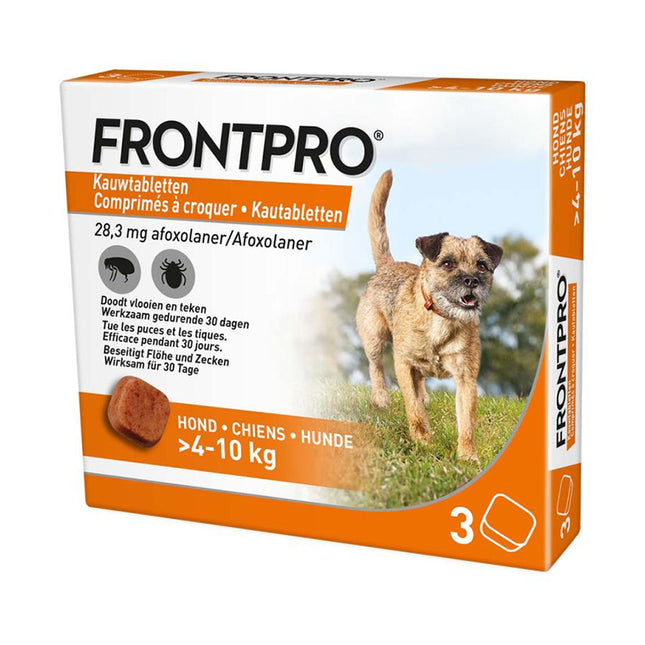 Frontpro Kauwtabletten voor honden van 4 kg tot 10 kg