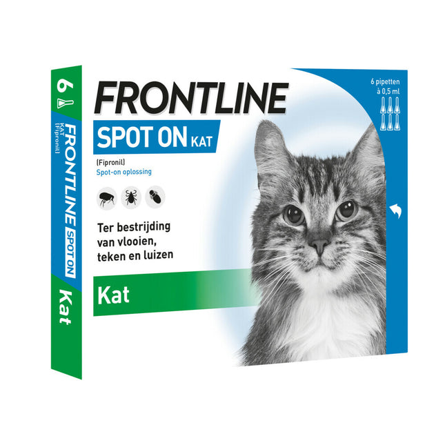 Frontline Kat Spot On Kat voor Katten vanaf 1 kg is een zeer effectieve oplossing om katten te beschermen tegen vlooien en teken. Met slechts één eenvoudige toepassing van Frontline Kat Spot On Kat voor Katten vanaf 1 kg is uw kat beschermd tegen de schadelijke plaag.