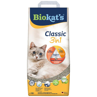 Classic 3in1 kattenbakvulling is een hoogwaardige kattenbakvulling gemaakt van natuurlijke klei die sterke klonten vormt.