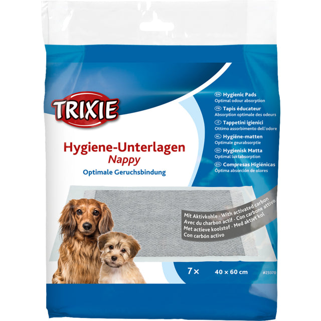 Trixie hygien uttergaren hygien geurabsorptie zindelijkheidstraining wordt vervangen door Trixie - Puppypads Nappy Met Koolstof.