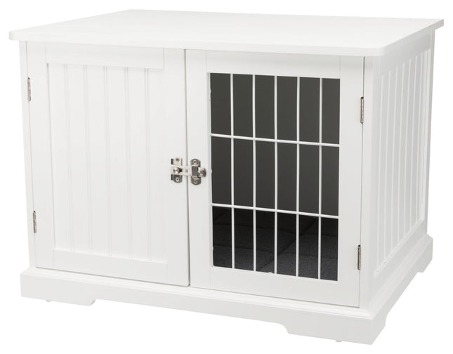 Een Trixie - Bench / Home Kennel, geschikt voor interieur- en hondenbezitters.