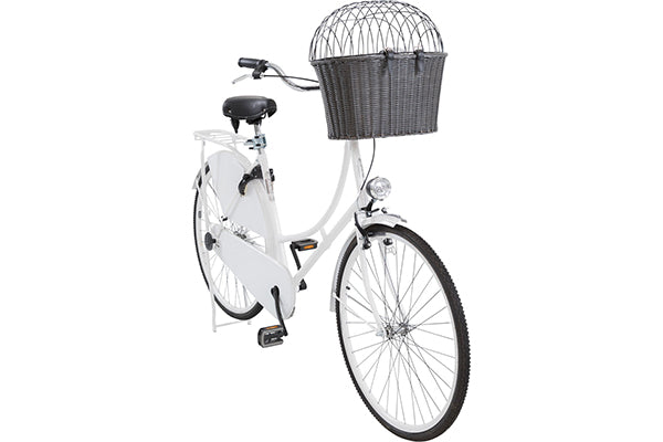 Panier de vélo de guidon avec capot métallique